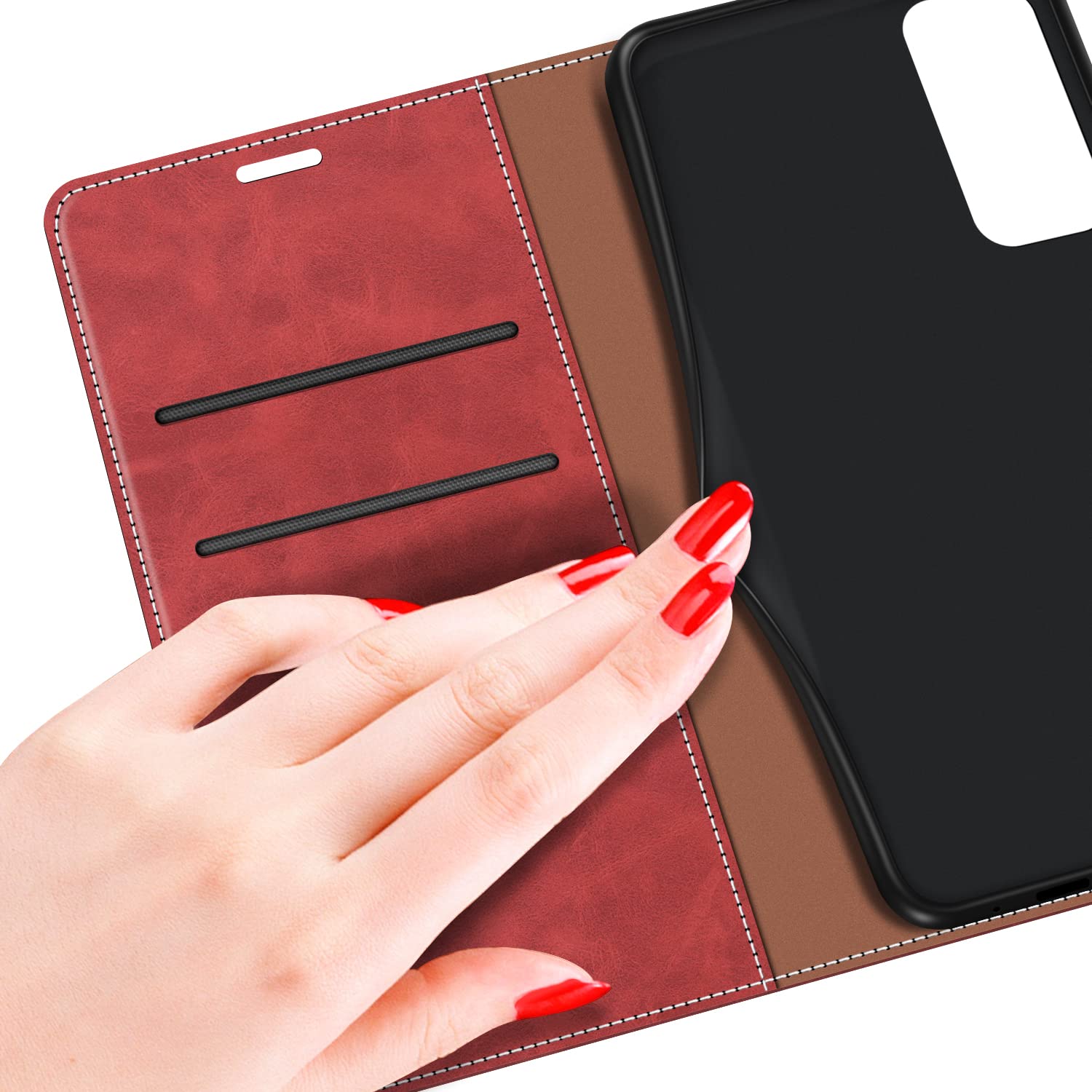 MOBESV Custodia A Libro Per Xiaomi Redmi Note 11 / 11S, Cover In Pelle Sintetica Con Chiusura Magnetica E Supporto Video, Elegante Nero - 2