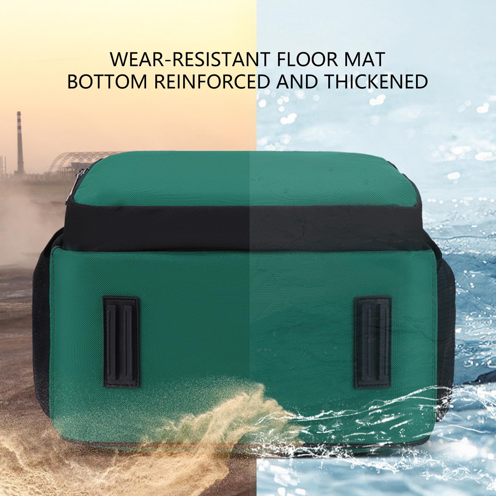 Mochila portaherramientas multifuncional, caja organizadora reforzada impermeable, bolsa de electricista de tela Oxford, mochila de almacenamiento industrial duradera