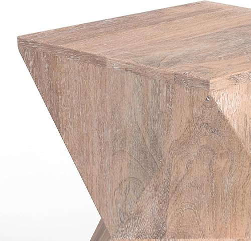 Miniatura 23 de SIMPLIHOME Morris - Mesa auxiliar de metal de aluminio fundido de 17 pulgadas de ancho en plata antigua, mesa de acento industrial con acabado en