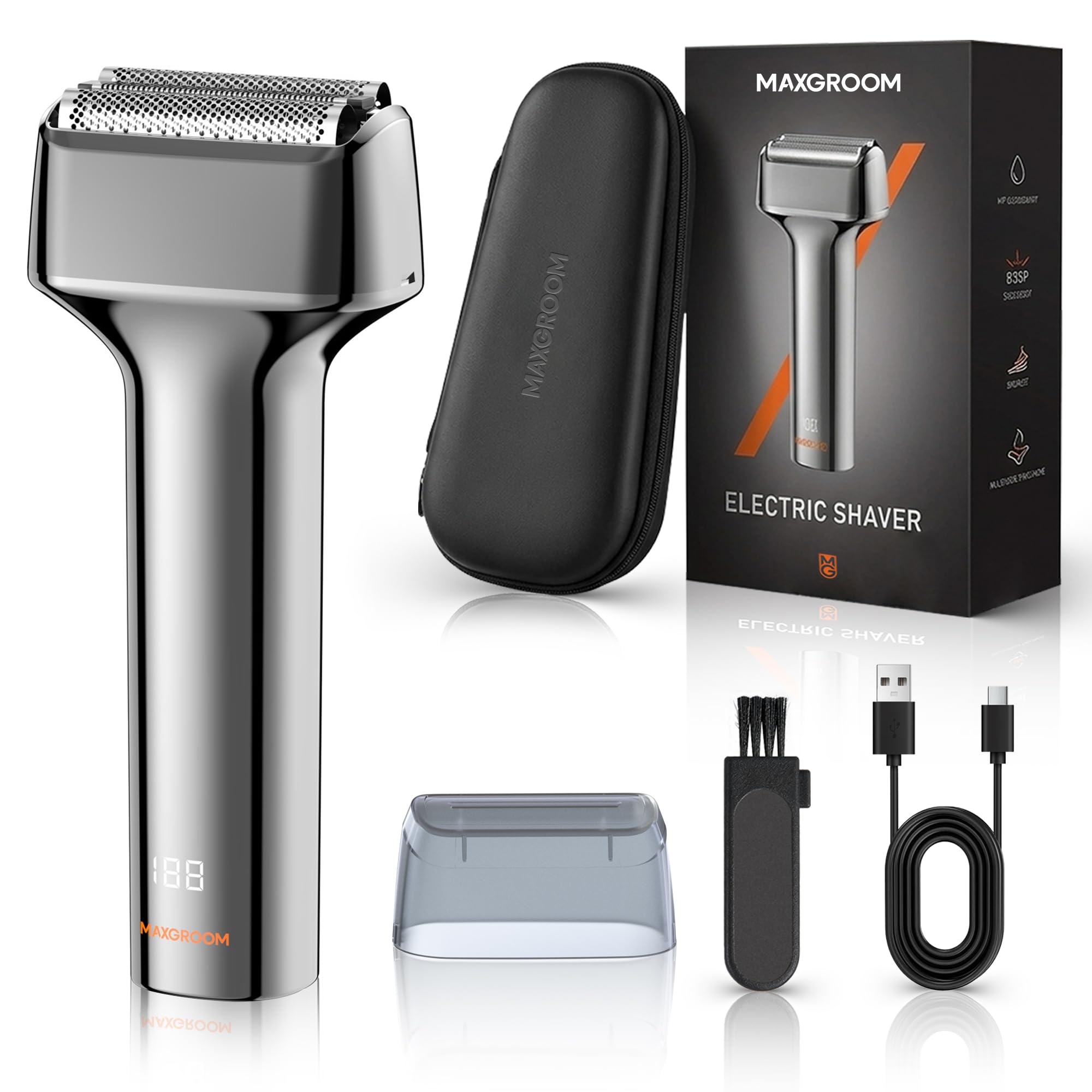 MAXGROOMメンズシェーバー ひげそり 電動シェーバー 電気 深剃り シェー…