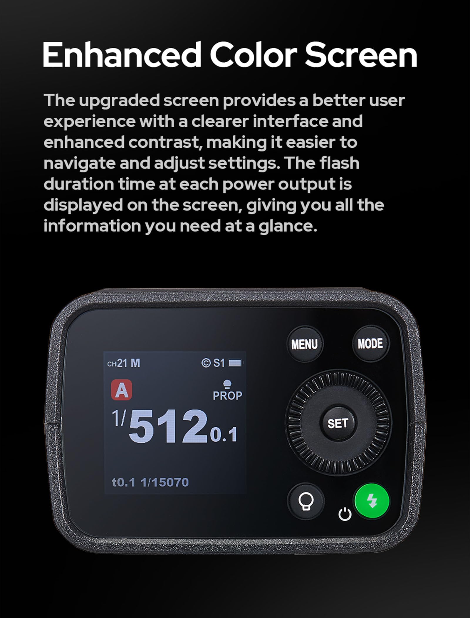 Godox AD200Pro II, One-Tap Sync X3, Têtes Flash Optimisées, LED Modélisation BiColor, Indicateur Groupe Couleur, Puissance 1/512 à 1/1