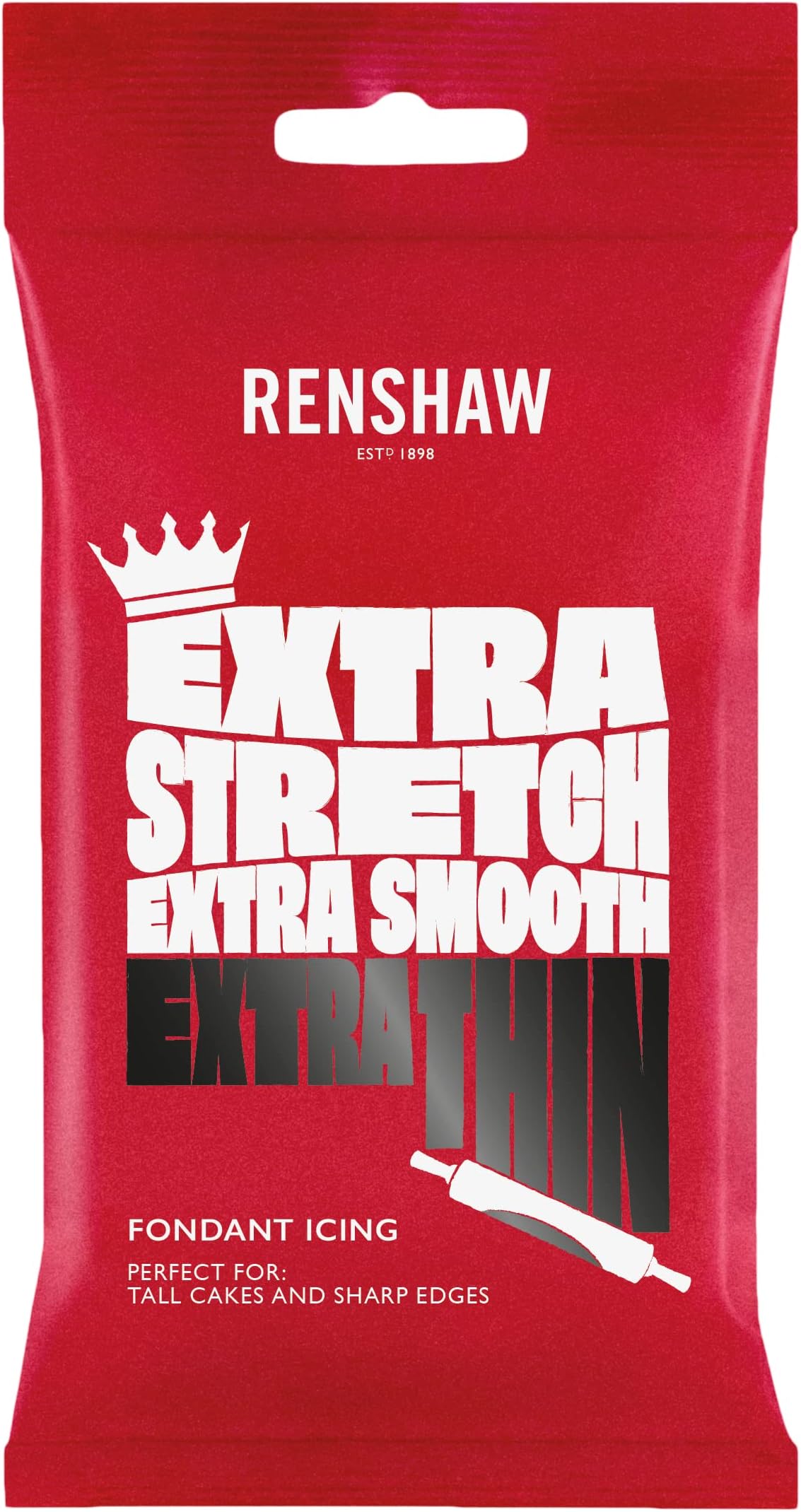 Renshaw Ready to Roll Extra Sugar Paste - Black - 2.2 lbs (1 kg)