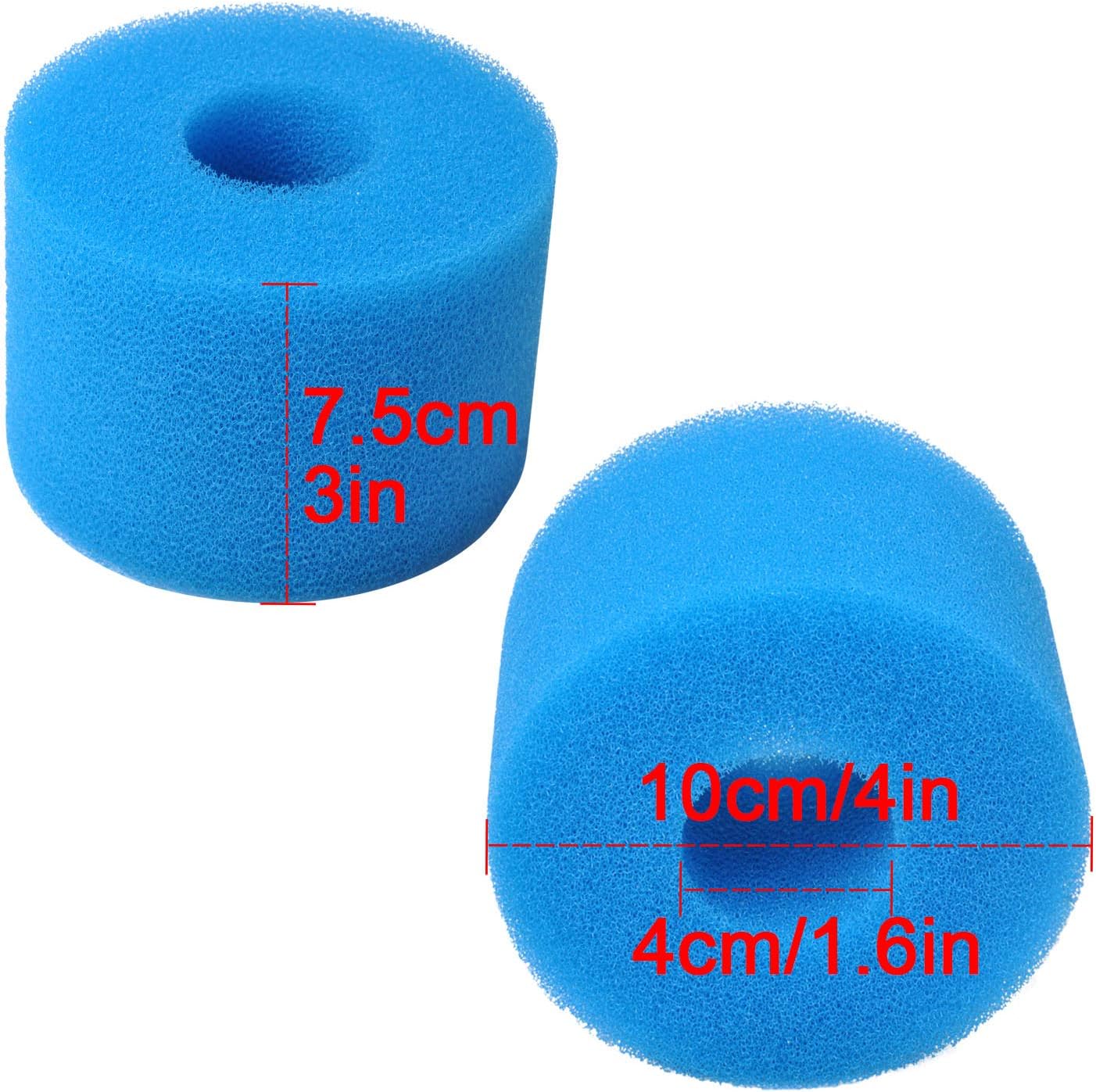 Poweka Type S1 Filter Cartridge Sponge for Compatible with Intex Spa