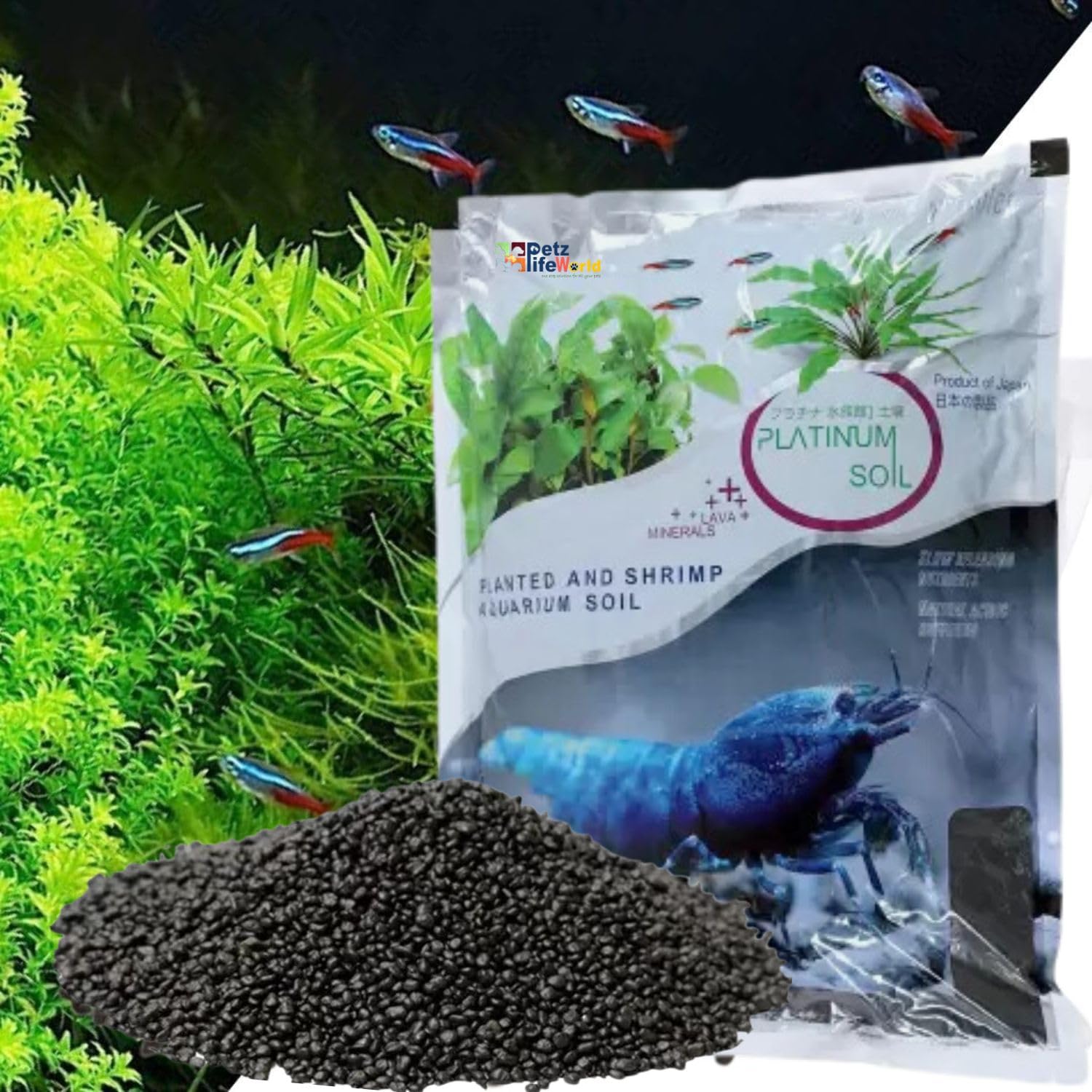 VAYINATO Aquatic Remedies 3L Platinum Planted And Shrimp Aquarium Soil|Product Of Japan(Packed) (B0CK4THTY6) Amazon Price History, Amazon Price Tracker