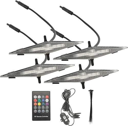 Miniatura 2 de Luces LED RGB para parrilla, 4 unidades, compatibles con parrilla Toyota 4Runner TRD Pro 2014-2019, SR5, TRD Off-Road, Limited 2014-2023 TRD Pro