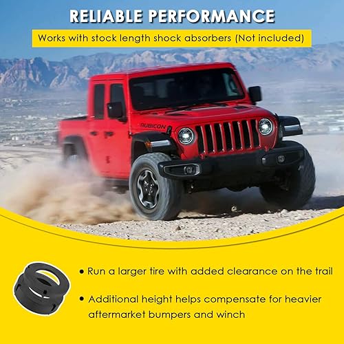 Miniatura 3 de 1155300 JT kit de nivelación espaciador de alto rendimiento de 1.5 pulgadas para Jeep JT Gladiator - Sin amortiguadores