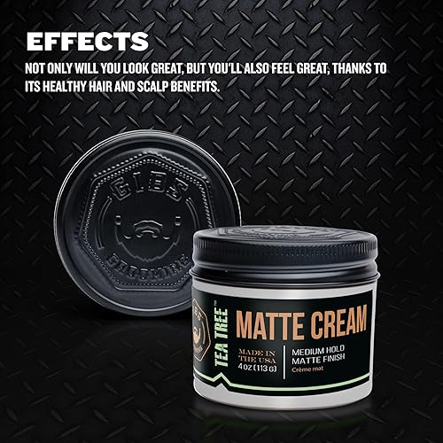 Miniatura 4 de GIBS Árbol de té crema mate ligeromedio de sujeción, sujeción ligera de larga duración, fabricado en Estados Unidos, 4 onzas