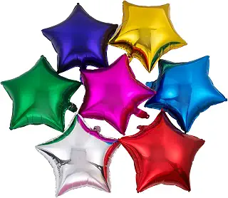 50pcs/lot Star Shape Foil Mylar Helium Ballon 18 Balloon Birthday Party Decoration Foil Balloons by Adoby