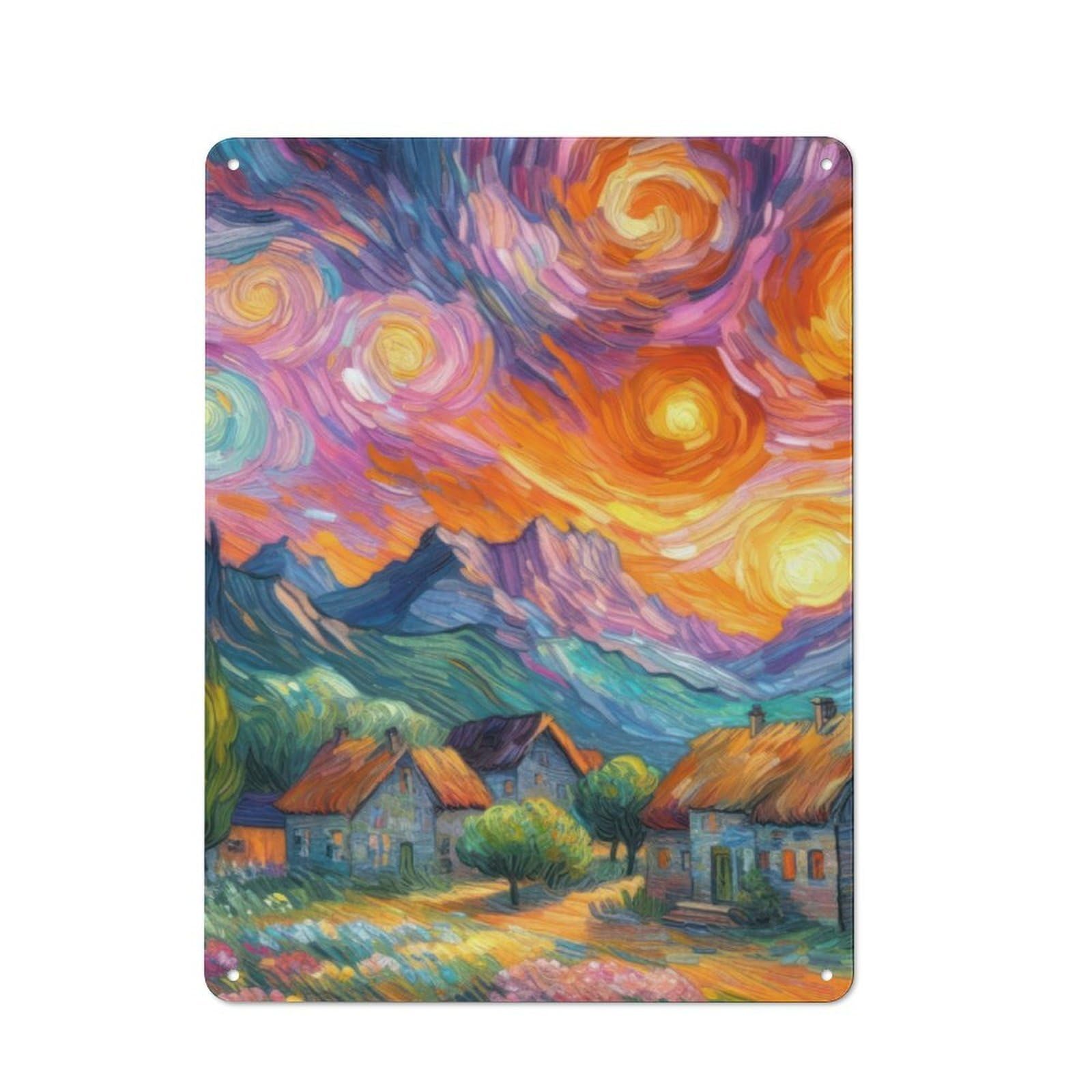 Junmoney Painting V5 Retro Metal Plaque 40X30cm For Dining Room Or Kitchen, For Home Interiors, Feature Walls And Decorative Displays