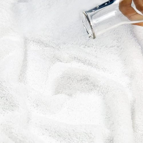 Miniatura 3 de TRIDENT - Juego de toallas blancas 100% algodón, altamente absorbentes, toallas de baño, súper suaves, juego de 6 toallas blancas (2 toallas de