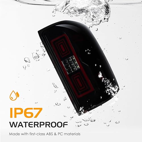 Miniatura 6 de Luz trasera LED para Chevy Silverado 1500 2500 HD 3500 HD 2014-2018, para GMC Sierra 3500 HD 2015-2018 con doble rueda modelo halógeno de fábrica