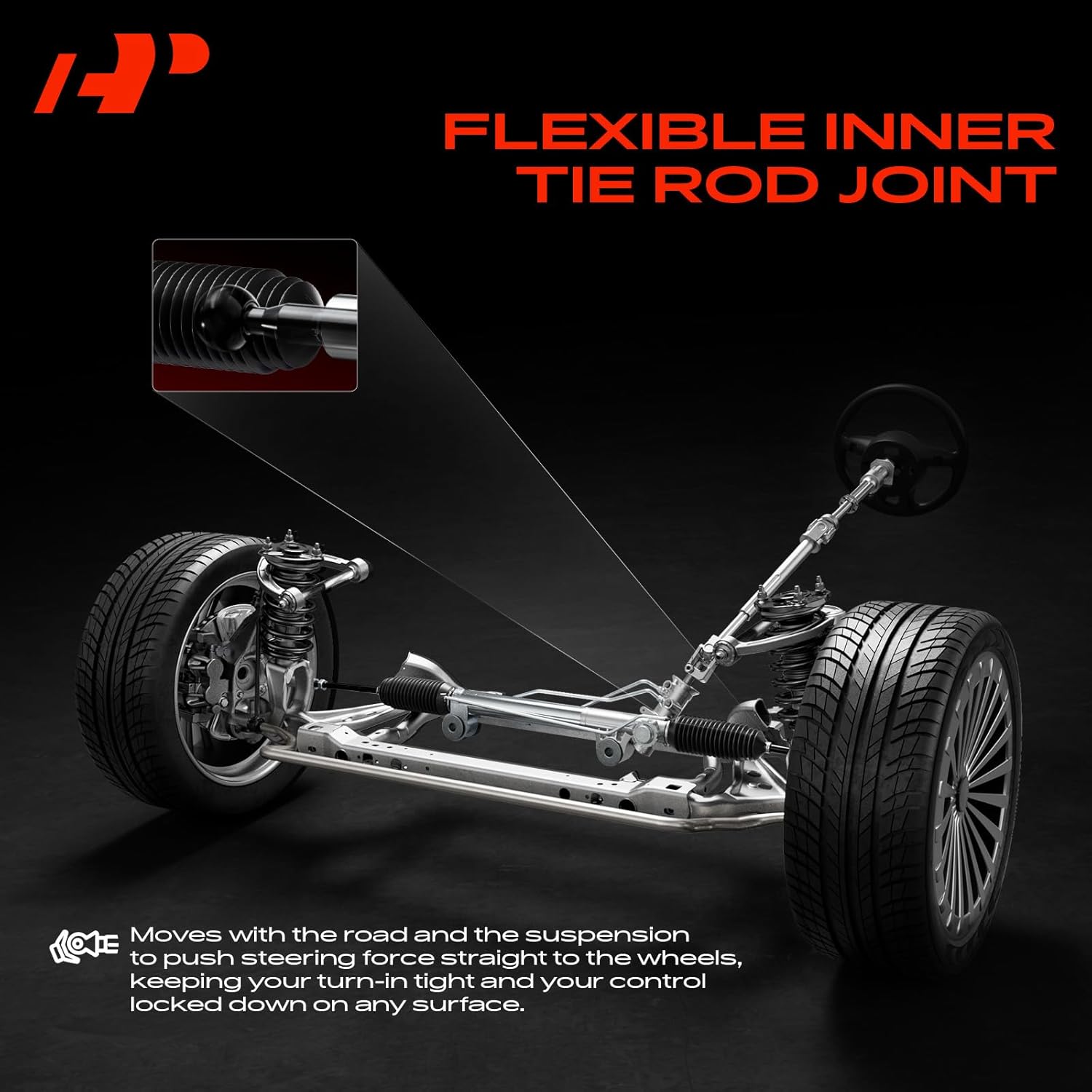 A-Premium - Hydraulic Power Steering Rack and Pinion Compatible with Toyota Tacoma 1995 1996 1997, RWD Only, Replace# 4425035020