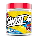 GHOST Legend Pre-Workout Powder, Swedish Fish - 30 Servings - Pre-Workout for Men & Women with Caffeine, Choline, L-Citrulline, & Beta Alanine for More Pumps, Energy & Focus - Vegan Friendly