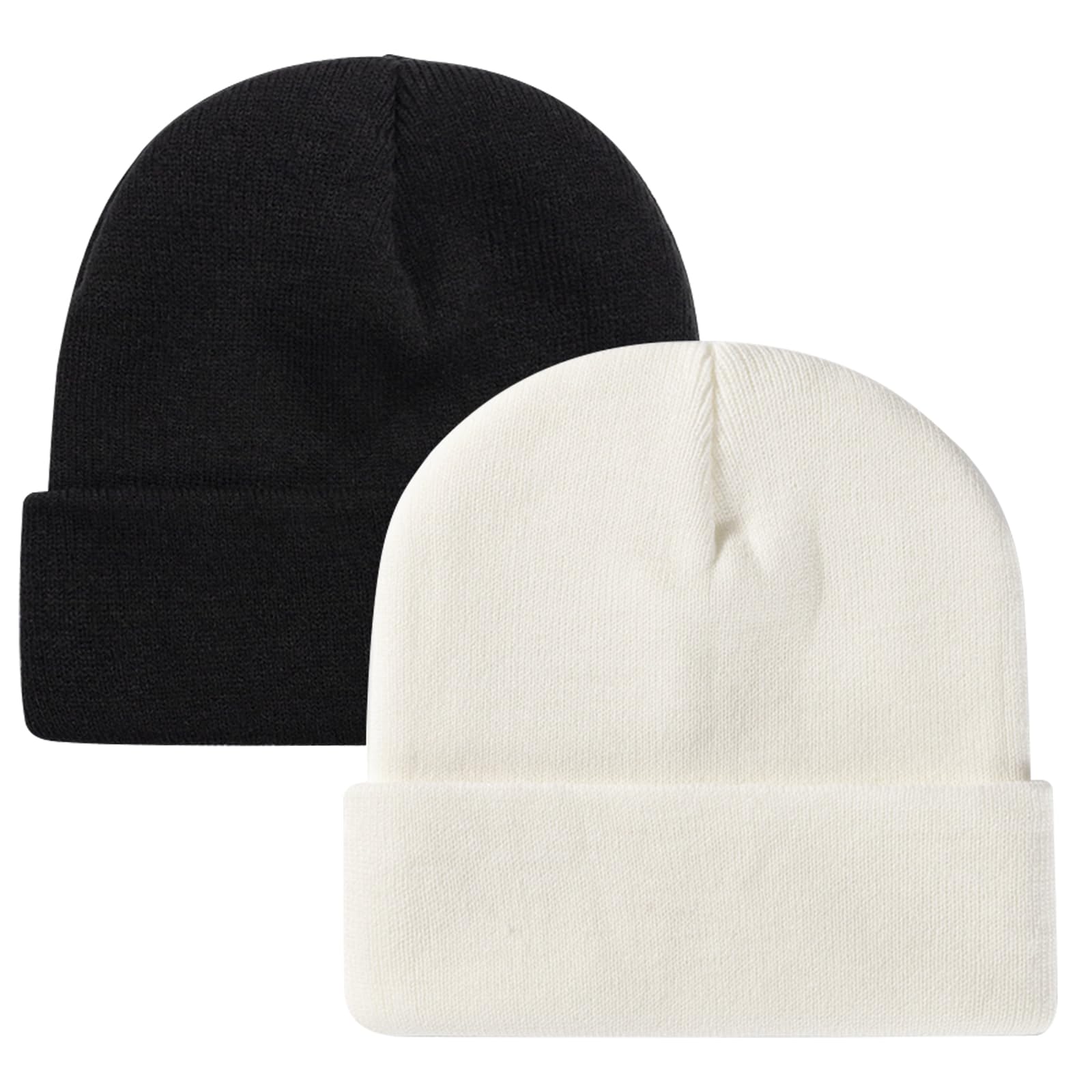 Ruqizhi Beanie Hats for Men Women Slouchy Beanie Hats Winter Knit Cuffed Beanie Soft Hat