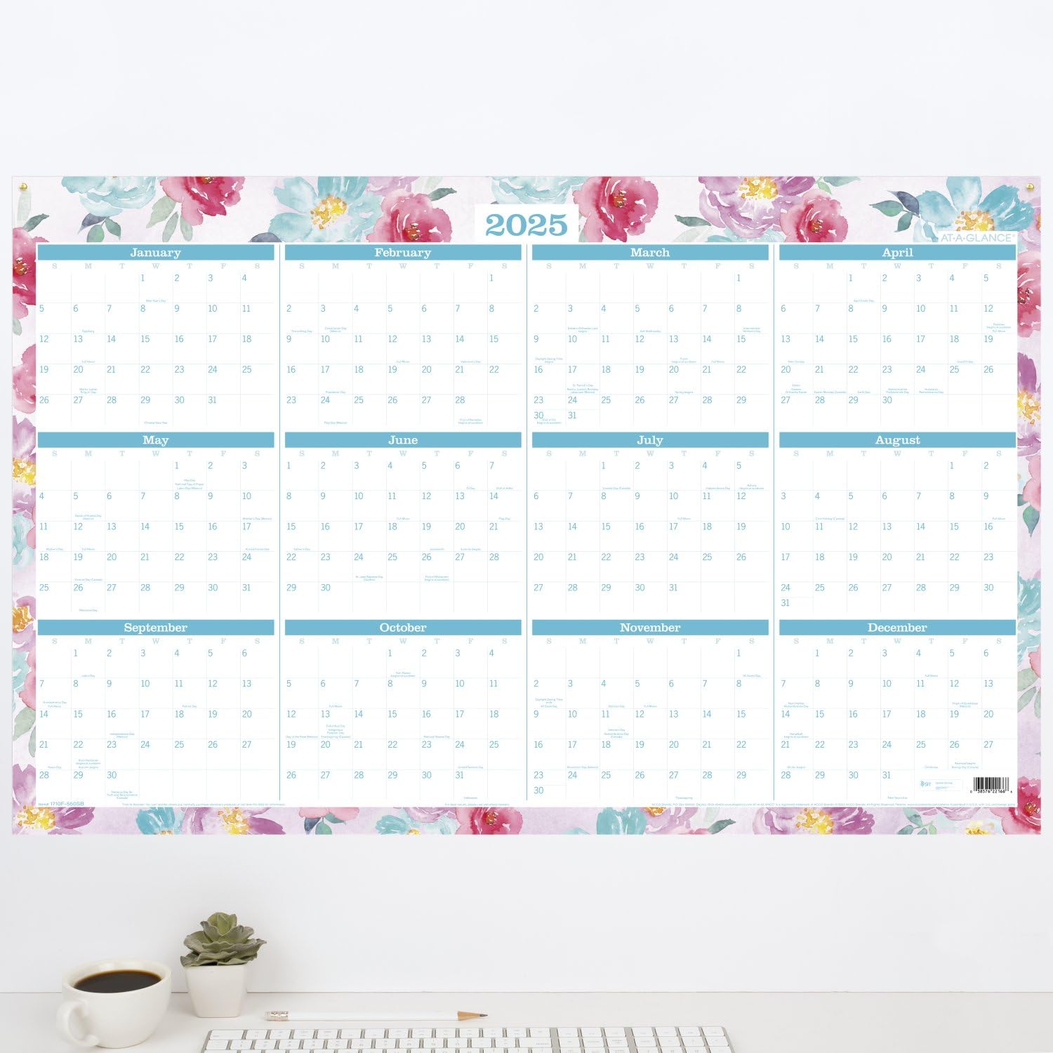 Amazon.com : AT-A-GLANCE 2024-2025 Erasable Wall Calendar Planner, 24 amazon-com-at-a-glance-2024-2025-erasable-wall-calendar-planner-24-x-36-large-academic-regular-year-dry-erase-reversible-vertical-horizontal-badge-floral-1710f-550sb-office-products
