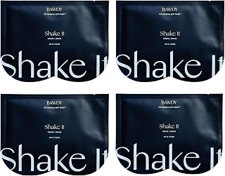 BAWDY Shake It 4 Pack - Marine Algae Beauty Mask for Your Butt - Firming + Illuminating Treatment for Your Behind - 2 Sheets, One for Each Cheek - Clean Beauty for Your Butt (4 Single Use masks)