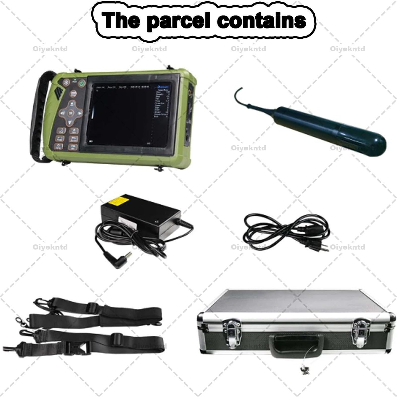 Scanner Portatile per Animali B-Ultrasound, Macchina per ecografia diagnostica veterinaria in Gravidanza con sonda Convessa da 3,5 MHz per Pecore, Cani, Gatti e maiali