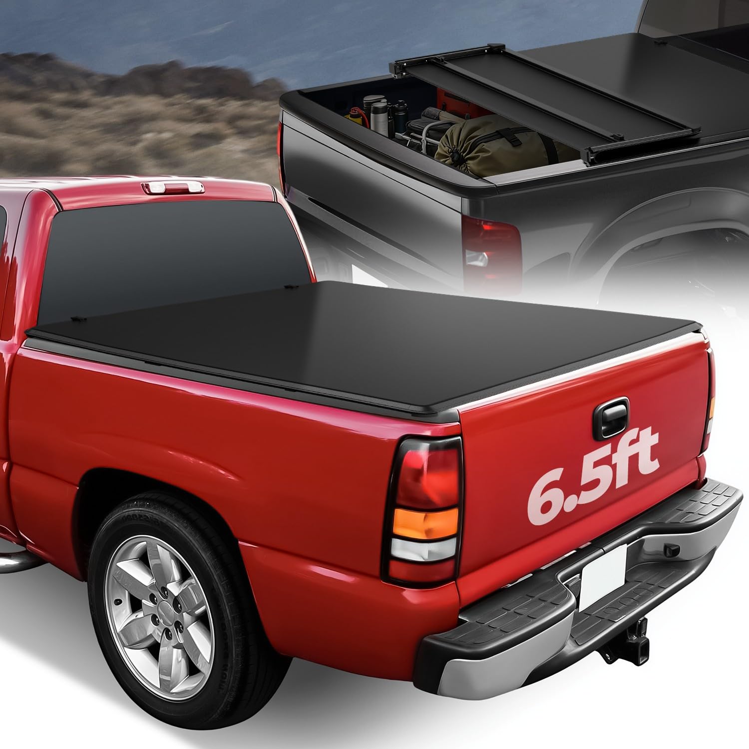 Auto Dynasty Soft Tri-Fold Truck Bed Cover