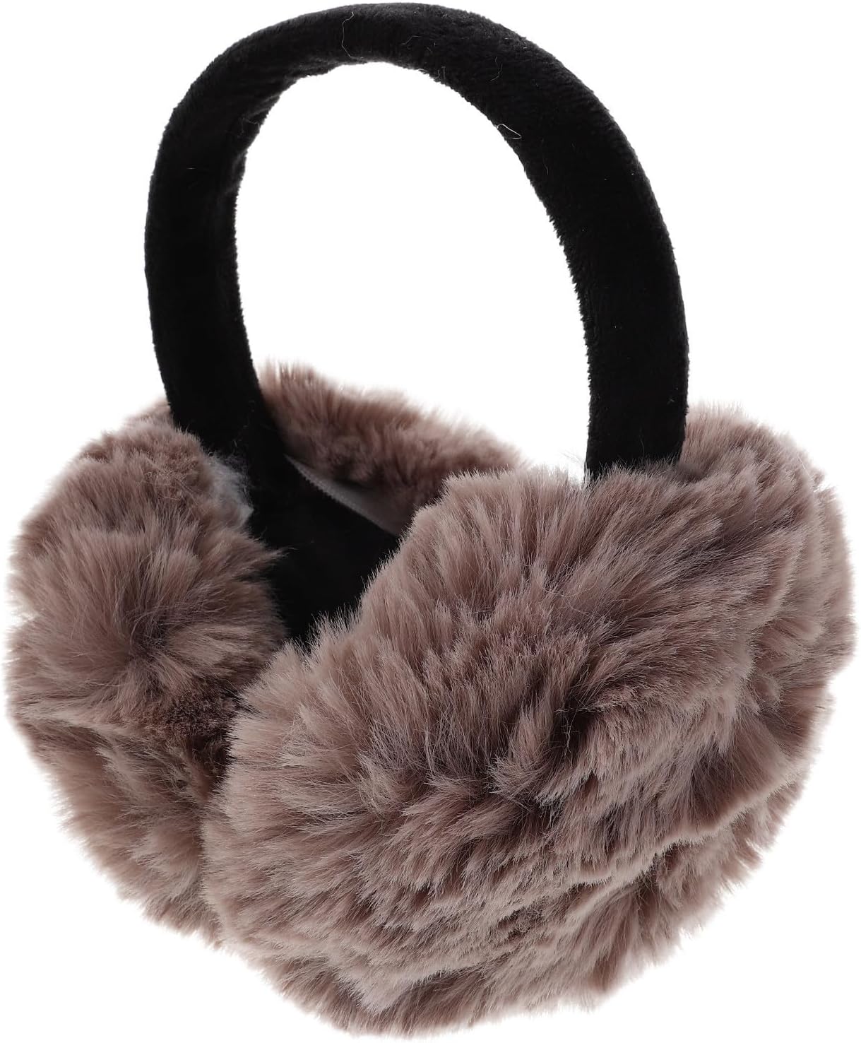 SEWACC Foldable Plush Ear Warmers for Men and Women, Comfortable Cloth Earmuffs with Sleek Design, for Skiing and Commuting in Cold Weather