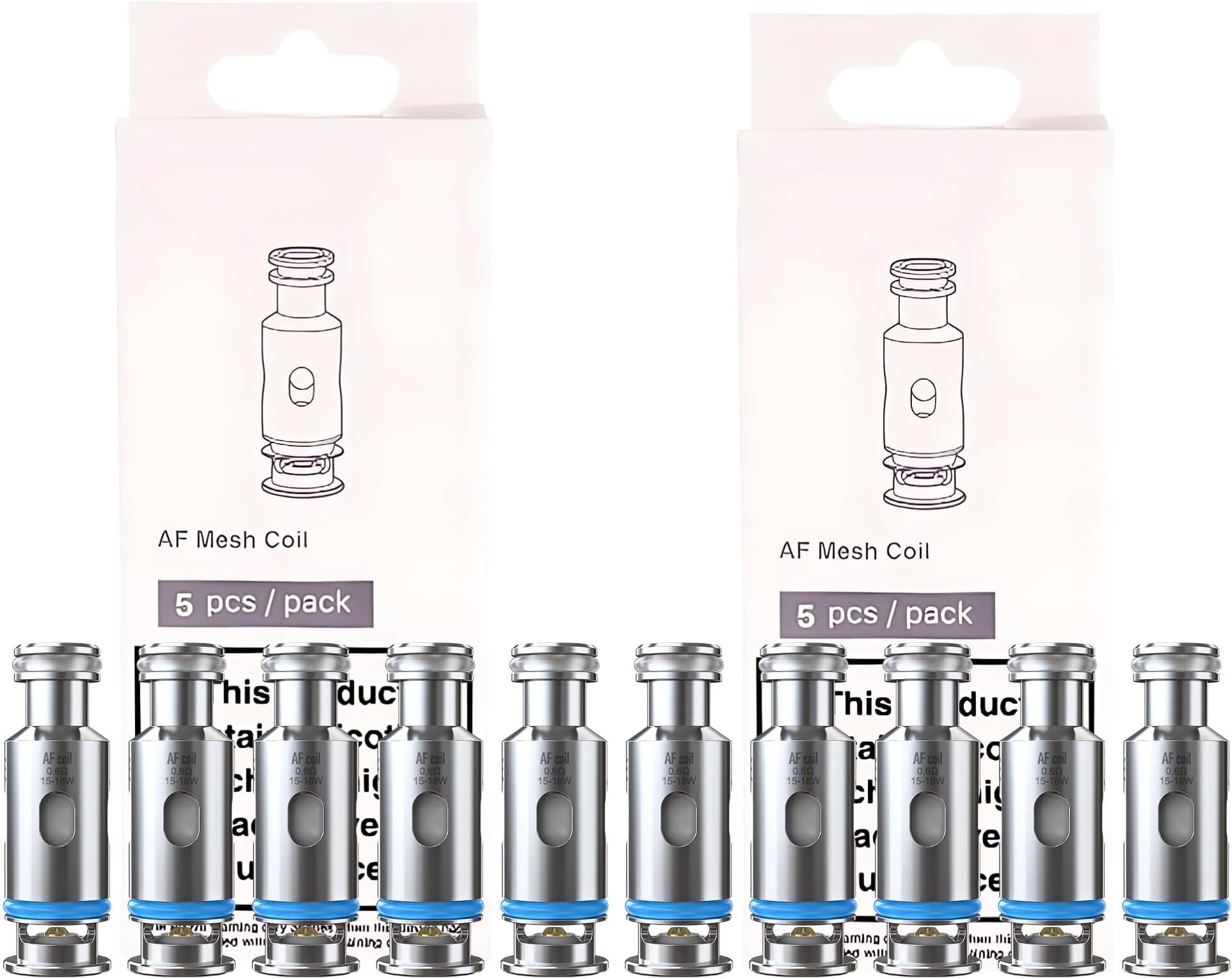 Aspire Flexus AF Coils - 10 Pack - for Aspire Flexus Pod - No Nicotine (0.6ohm 15-18w)