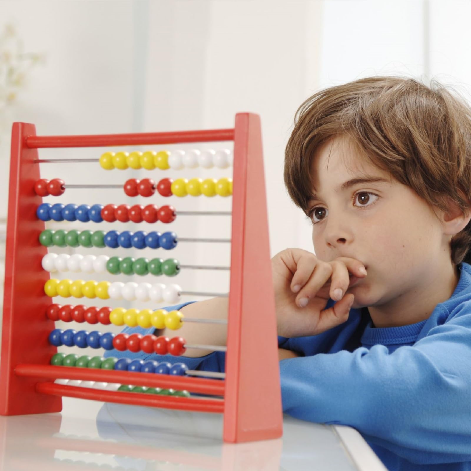 Zabawki drewniane liczydło dla dzieci liczenie: narzędzie do nauki matematyki, ramka do liczenia ze 100 szt. patyczków, odpowiednie do wczesnej edukacji przedszkolnej