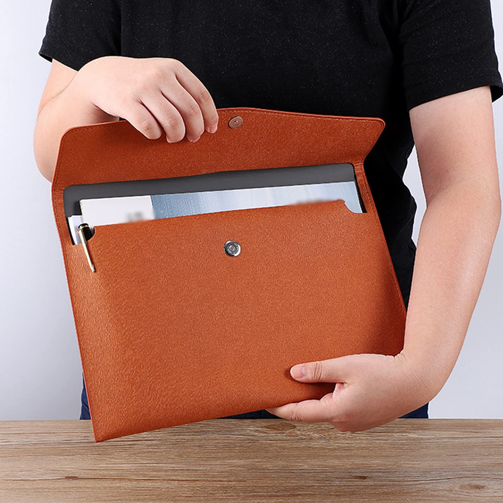 Portfolio Porte-Documents, Dossiers en plastique, reliure budgétaire(B)