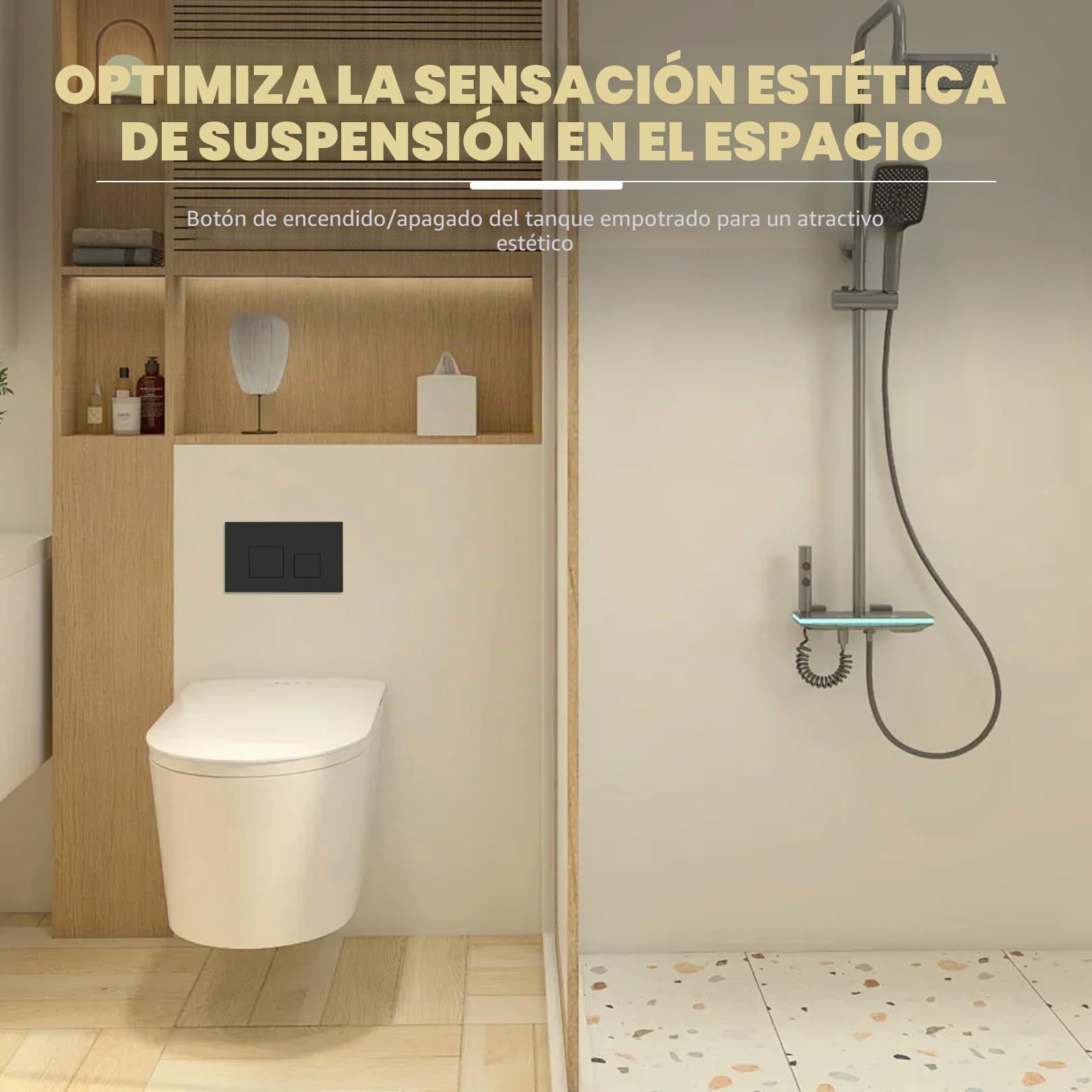 Para placa de accionamiento Geberit Sigma30, 115.883.16.1, placa de accionamiento para descarga de 2 cantidades, doble accionamiento, accionamiento frontal (negro mate)