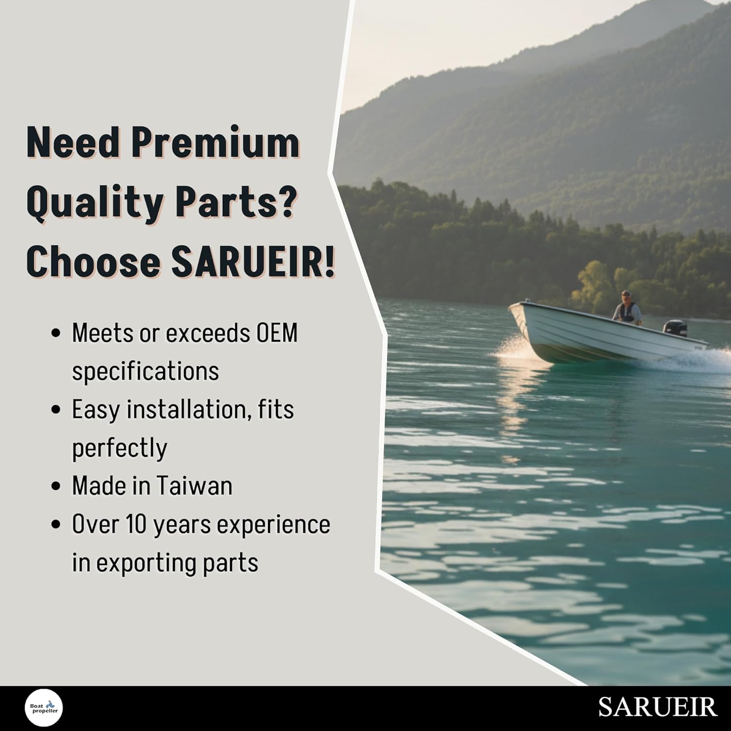 Asaki 814819A3 Long Yoke Drive Shaft Replacement for Sterndrive R MR Alpha One Gen II Upper Sterndrive Engines 1970 and After