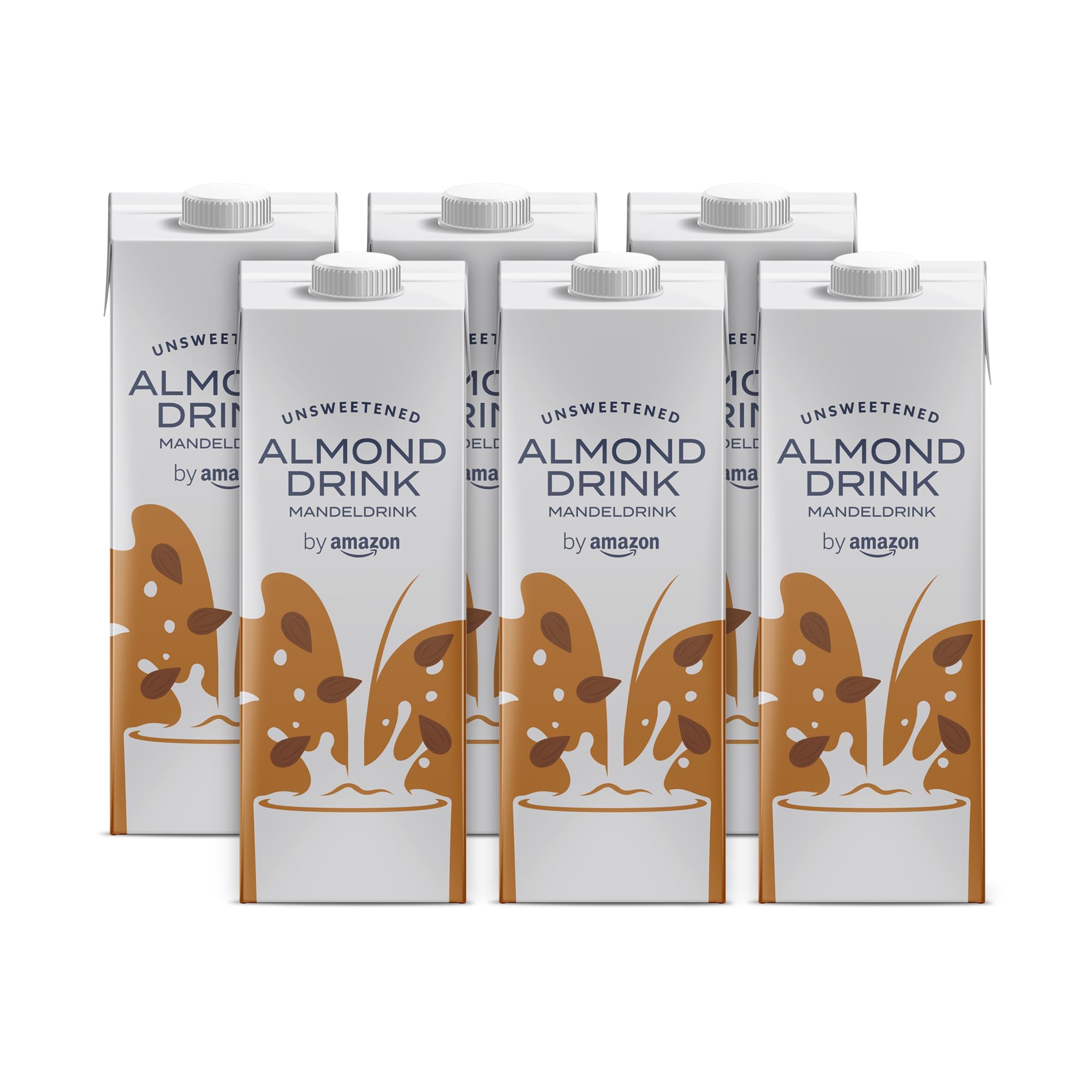 by Amazon Almond Drink, 6 x 1L, Added vitamins, Vegan