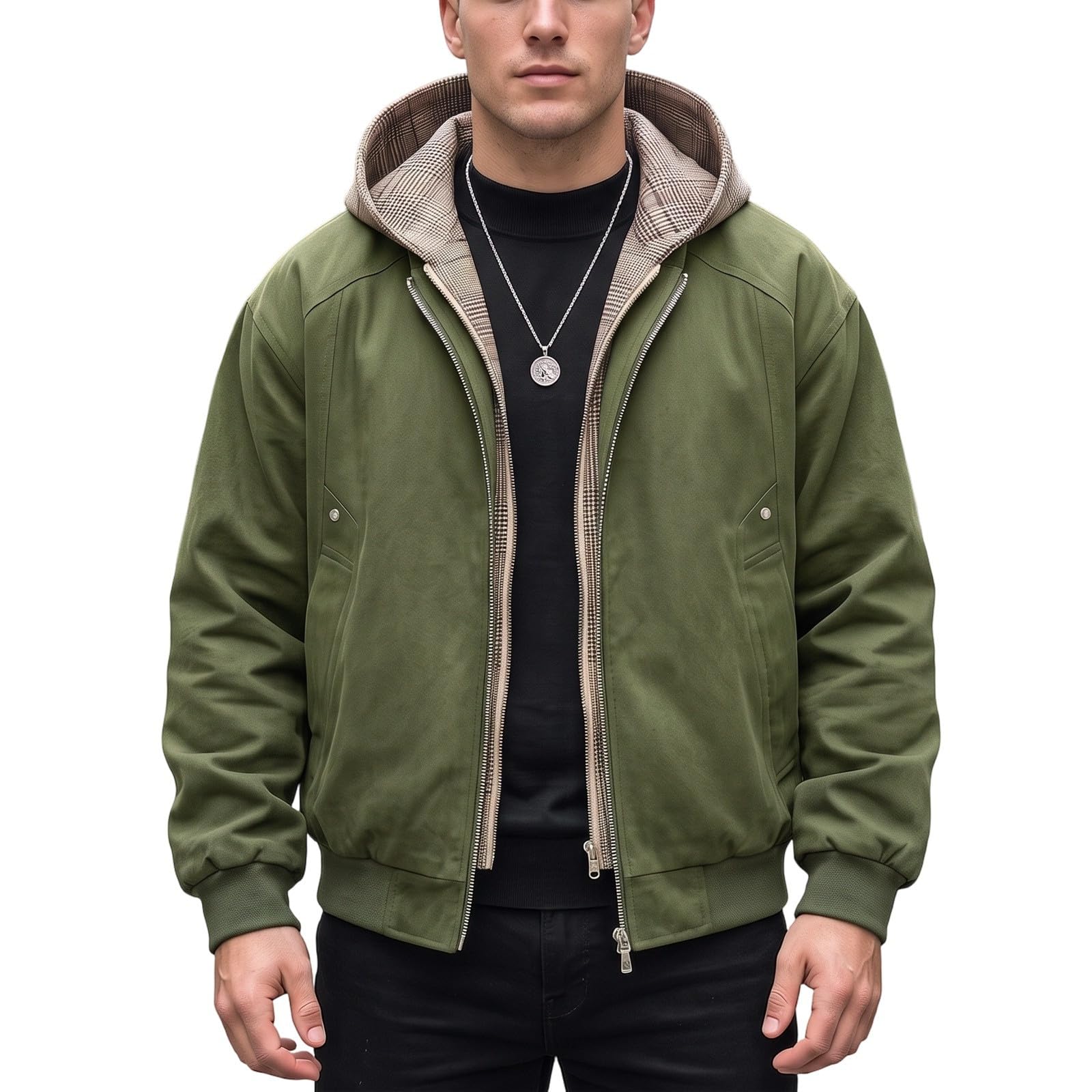 Giacca da uomo, vestibilità ampia, estiva, in pelle scamosciata, con risvolto, primavera, autunno, vintage, cappotto estivo per esterni e tutti i giorni, per casa, vacanze e strada