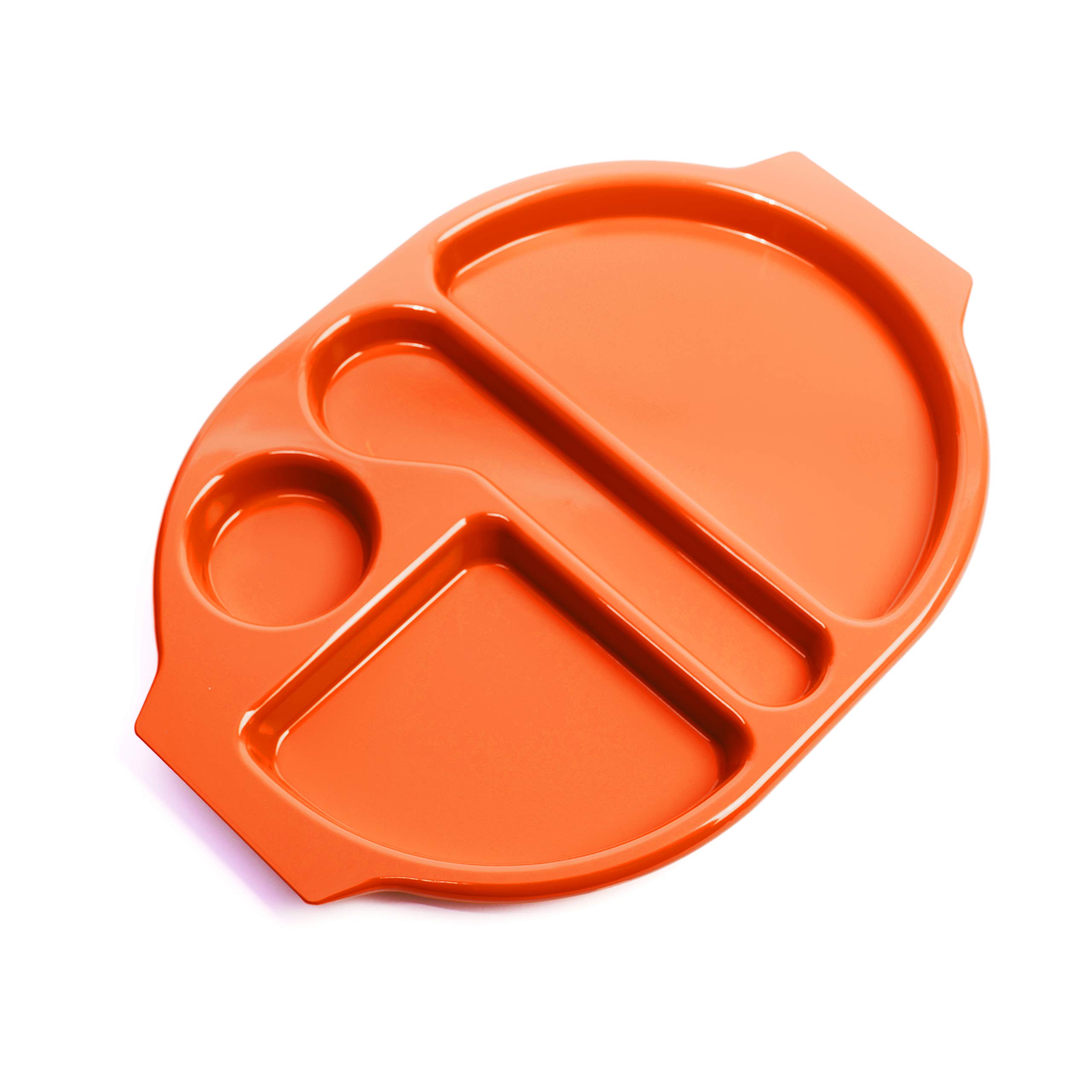 Harfield Orange Large Meal Tray 38X28cm Virtually Unbreakable Reusable Dishwasher Safe Polycarbonate