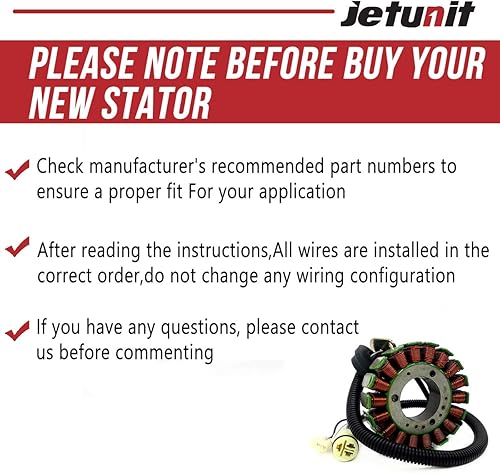 Miniatura 4 de Estator para Yamaha Jet-Ski 6D3-81410-01-00 (2005-2009) VX110 Sport VX110 Deluxe (2005 2006 2007 2008 2009)