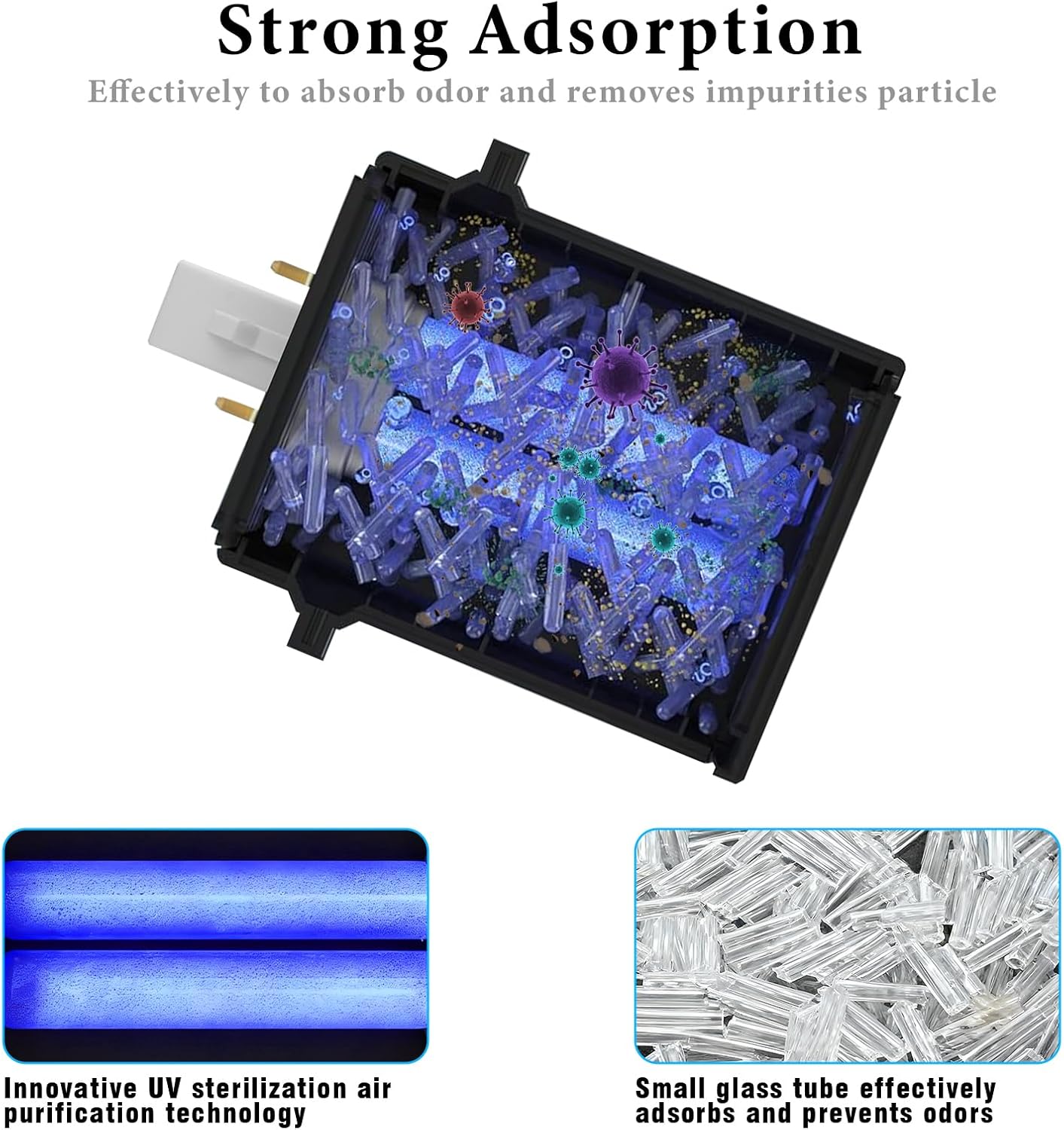 Air Filter Replacement Compatible with Sub-Zero Refrigerator Air Purification Cartridge 7042798, 7007076, 7007067, 2 Pack