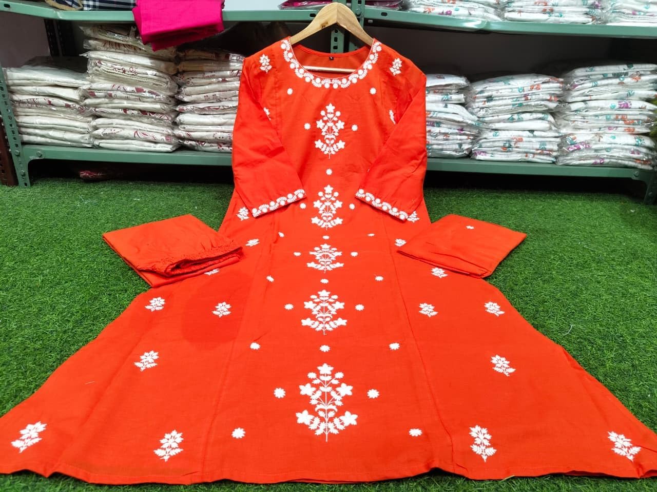 Women's Embroidered Purple Kurta Set with Dupatta, 3 Piece Traditional Ethnic Wear