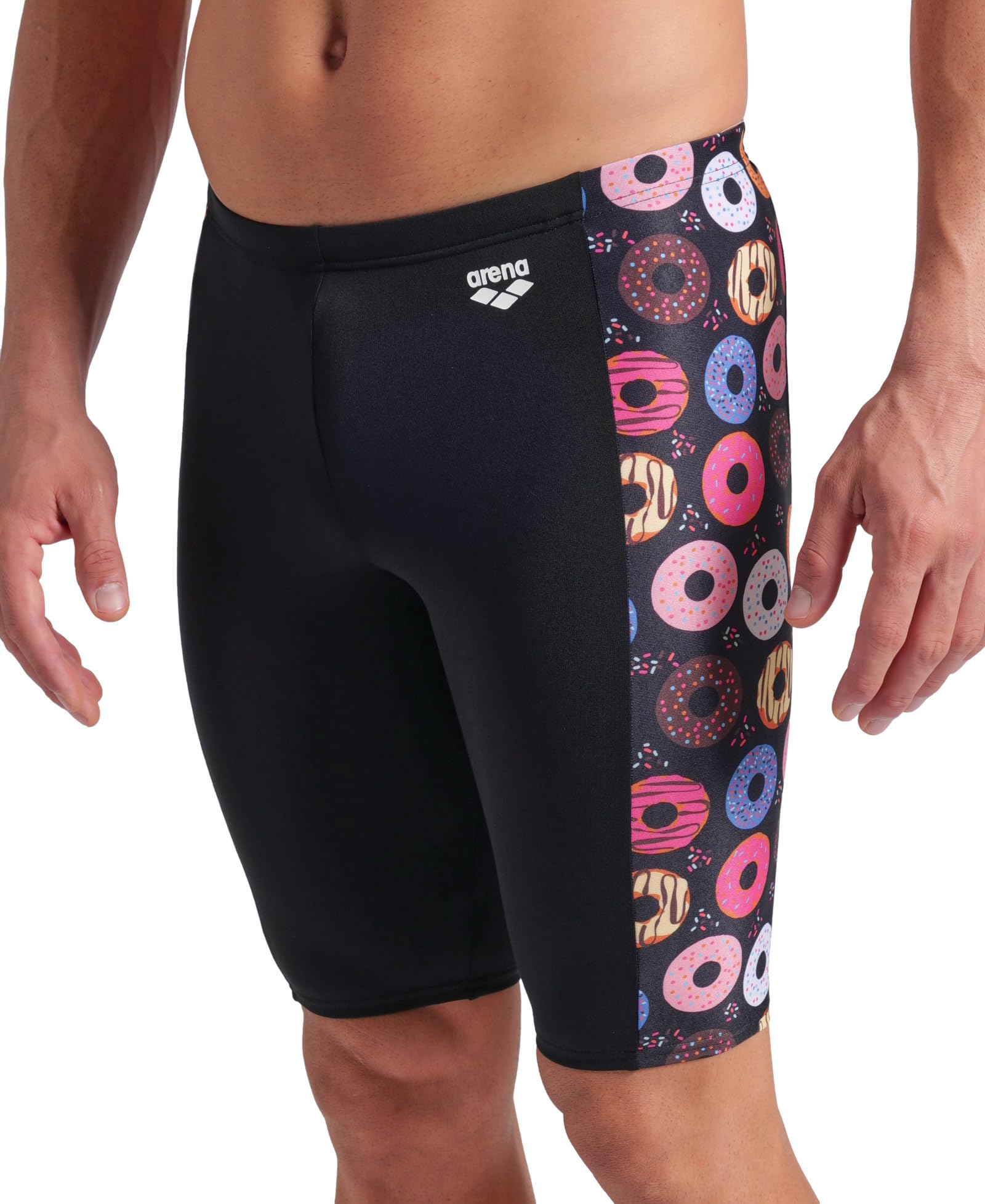 ARENA Performance Men's Funny Prints Collection Donuts Swim Jammer Tight Swim Shorts Costume a Pantaloncino Uomo (Pacco da 1)