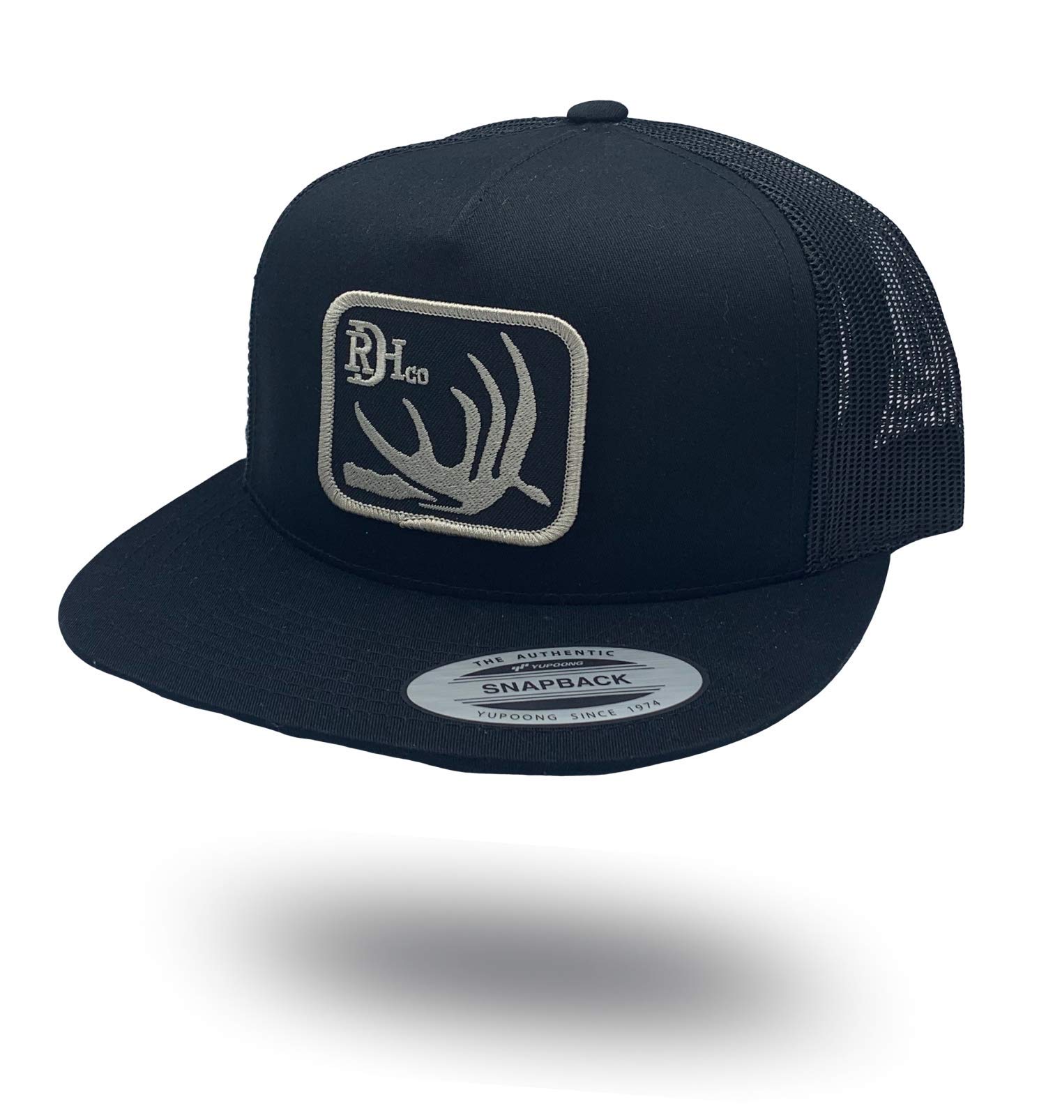 Red Dirt Hat CompanyDeer Shed-Black/Black 5 Panel, Red Dirt Hat Co. OSFM, mesh Back, Men’s Headwear