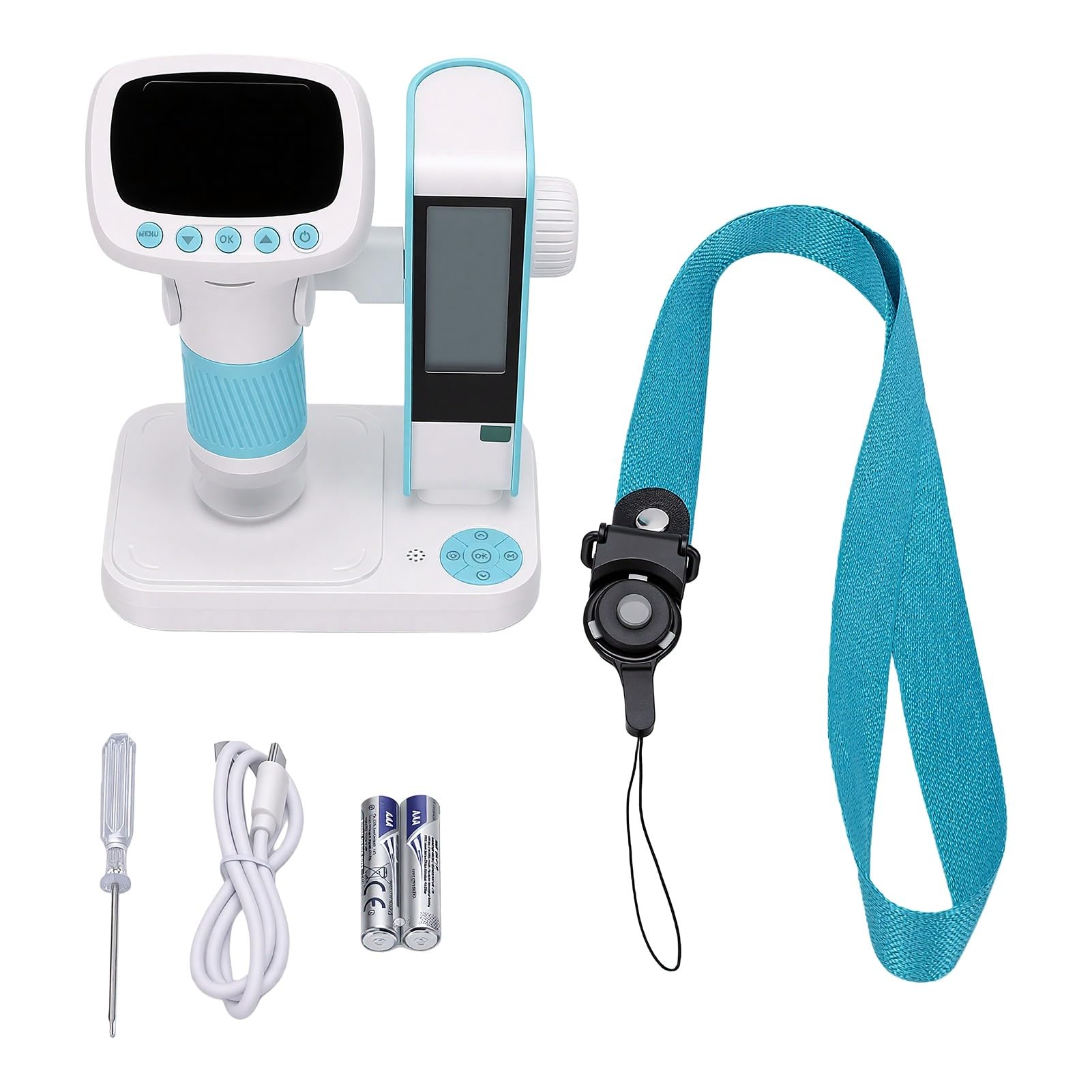 Srliya Microscopio Digitale Portatile 1080P 1000X Telecamera di Ispezione per Microscopio Portatile USB Regolabile con 8 Luci a LED per Bambini Adulti