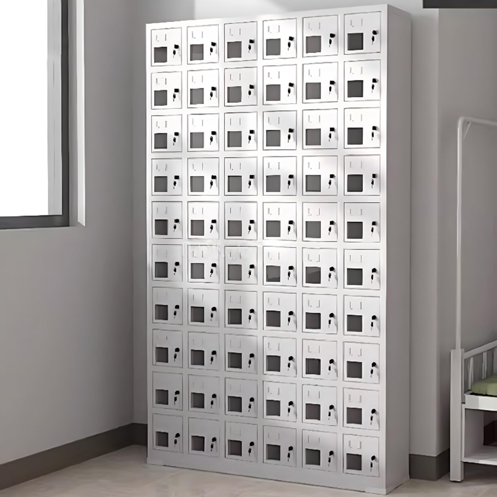 Caja de Almacenamiento para teléfono móvil Soporte acrílico para teléfono móvil Caja de Almacenamiento de Escritorio la de o a de 30 Ranuras con Ventana Transparente