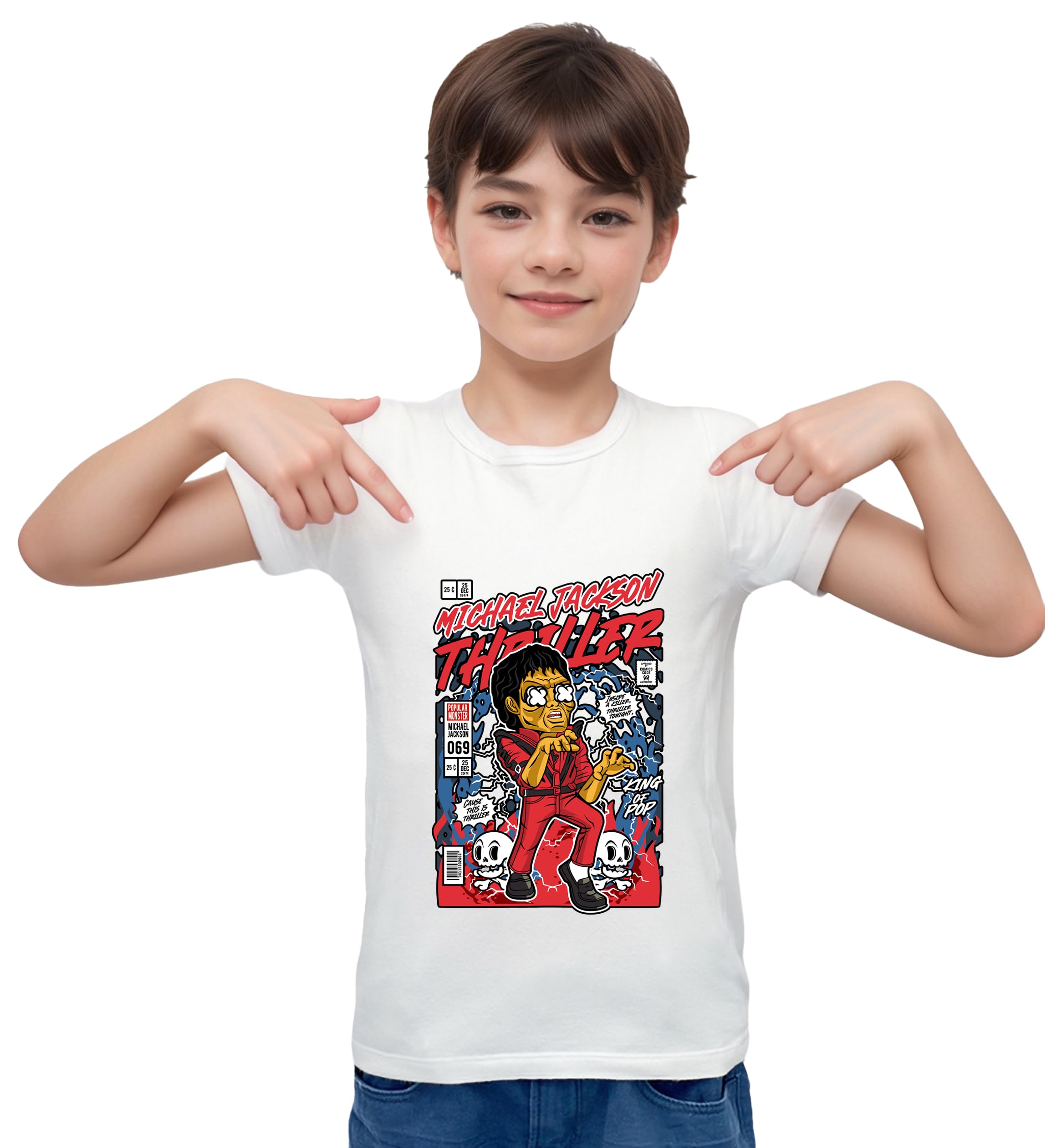 Buy ZINGOMING Exclusive Micheal Jackson Thriller Cotton Tshirt for