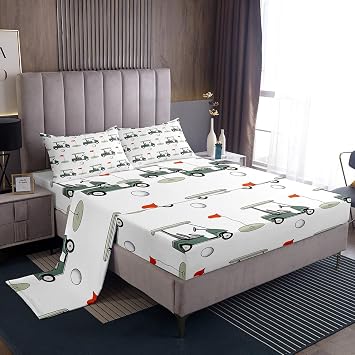 Feelyou Golf Sheets 3Pcs Twin Size Kids Boys Girls