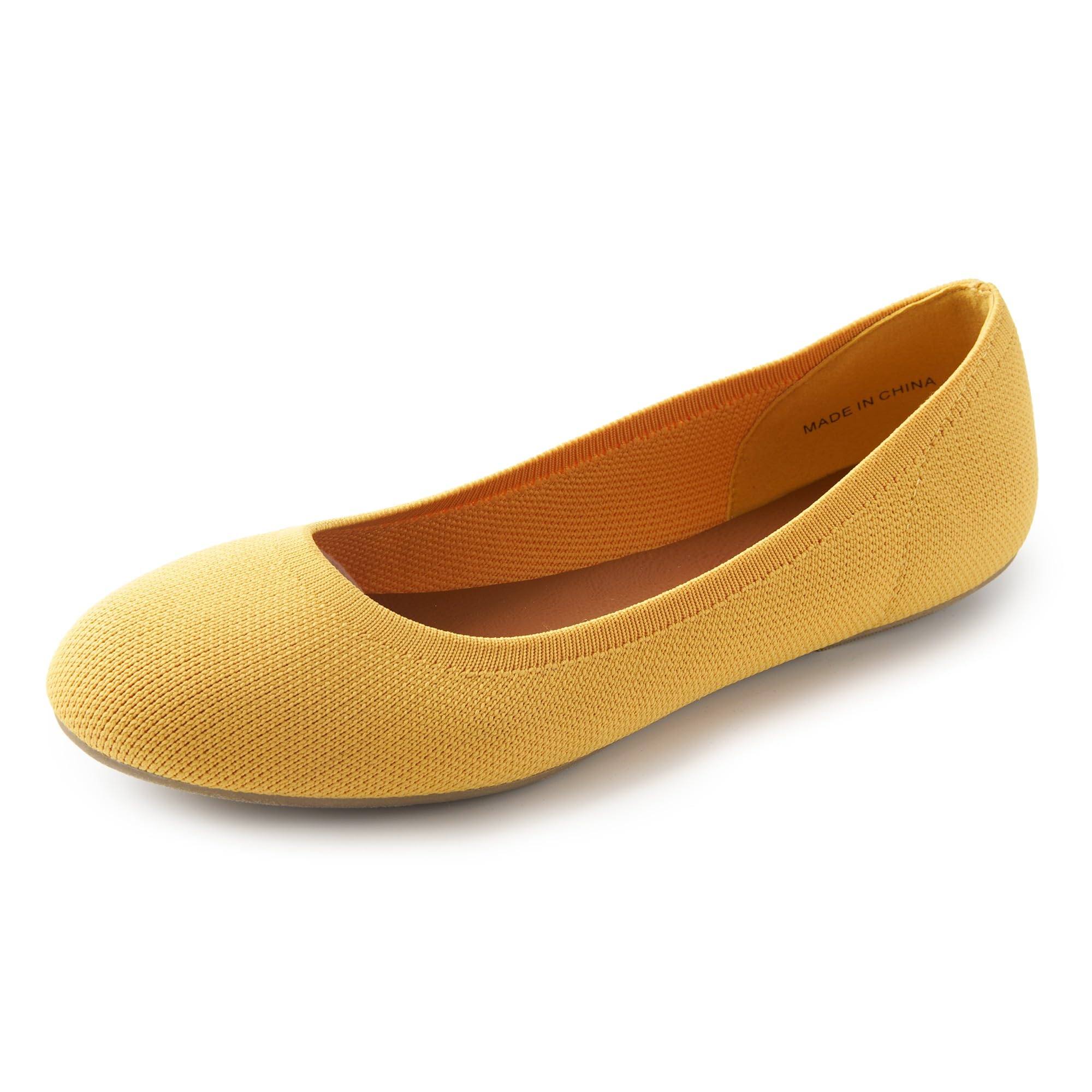 YORINDALE Women's Ballet Flats Round Toe Soft Knit Ballerina Flats Slip On Dress Shoes for Women Walking Dressy Casual Work Wedding