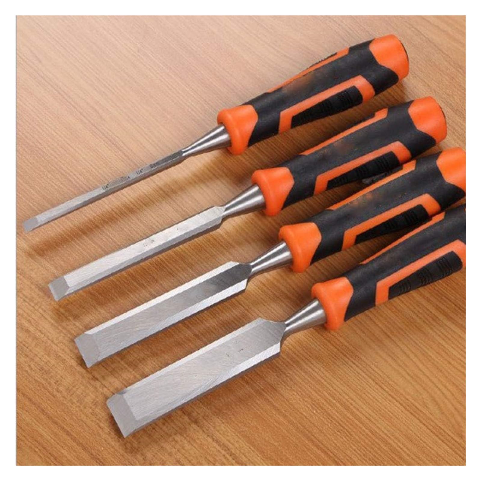 TGBHM Wood Sculpturetool Steel Wood Chisel Set Carving Woodworking Chisels Bi Material Soft Grip for Woodworking for Woodworking Carving,