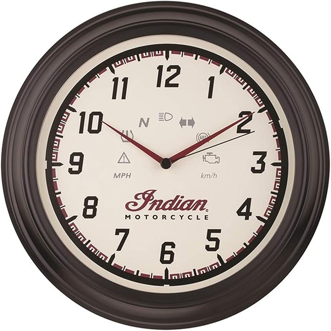 Indian Motorcycle Speedometer Wall Clock Automotive