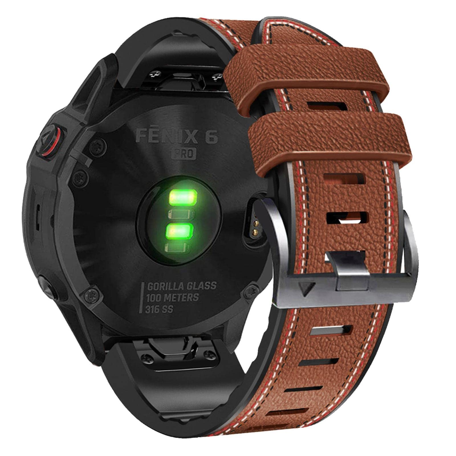 Abanen Quick Fit 22 mm Uhrenarmbänder für Fenix 7,Fenix 6,Fenix 5,EPIX 2, schweißfestes Handgelenkband für Garmin Forerunner 955/955 Solar, Instinct 2 Solar (Kaffee) (B0BGDM7ST6) Amazon Price History, Amazon Price Tracker