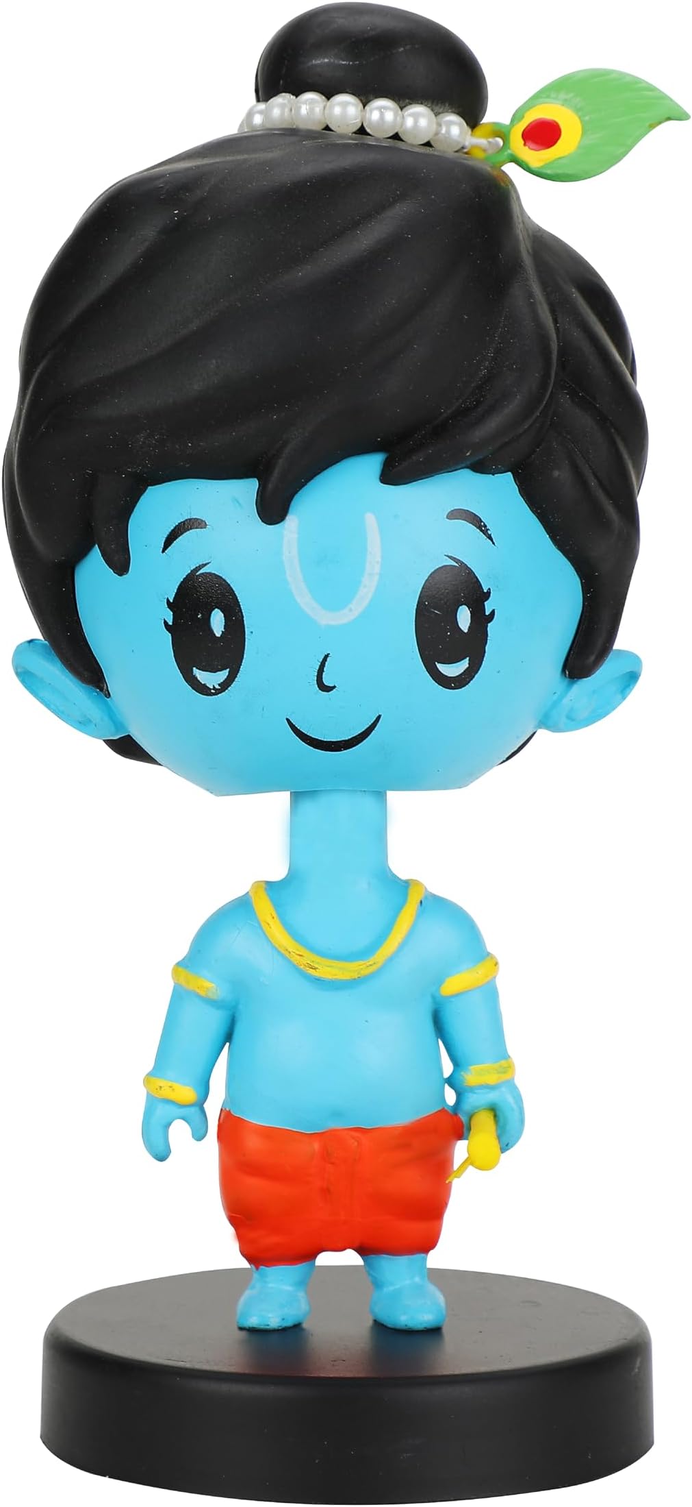 Webby Lord Shri Krishna Bobblehead Toys for Kids | Decoration Items for Home Décor, Car Dashboard, and Office Table | God Statue for Festival | Diwali | Birthday Gift for Kids, Family and Friends