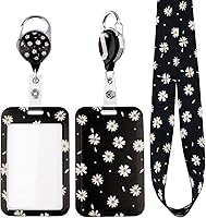 Vista 13 de Soporte para tarjetas de identificación de conciencia sobre el autismo y clip de carrete retráctil, lindo cordón para llaves de rompecabezas