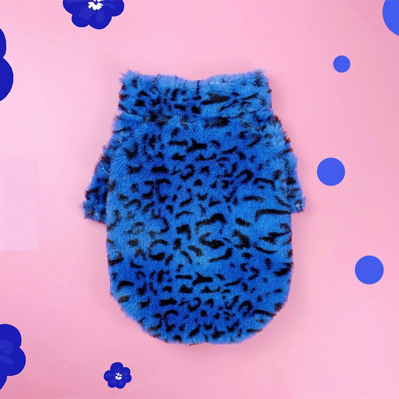Vestiti per Cani Abiti per Cani Invernali per Cani di Grandi Dimensioni Giacca per Cani Leopardo di Lusso Bulldog Doberman Caldo Pile per I Cani da Solo