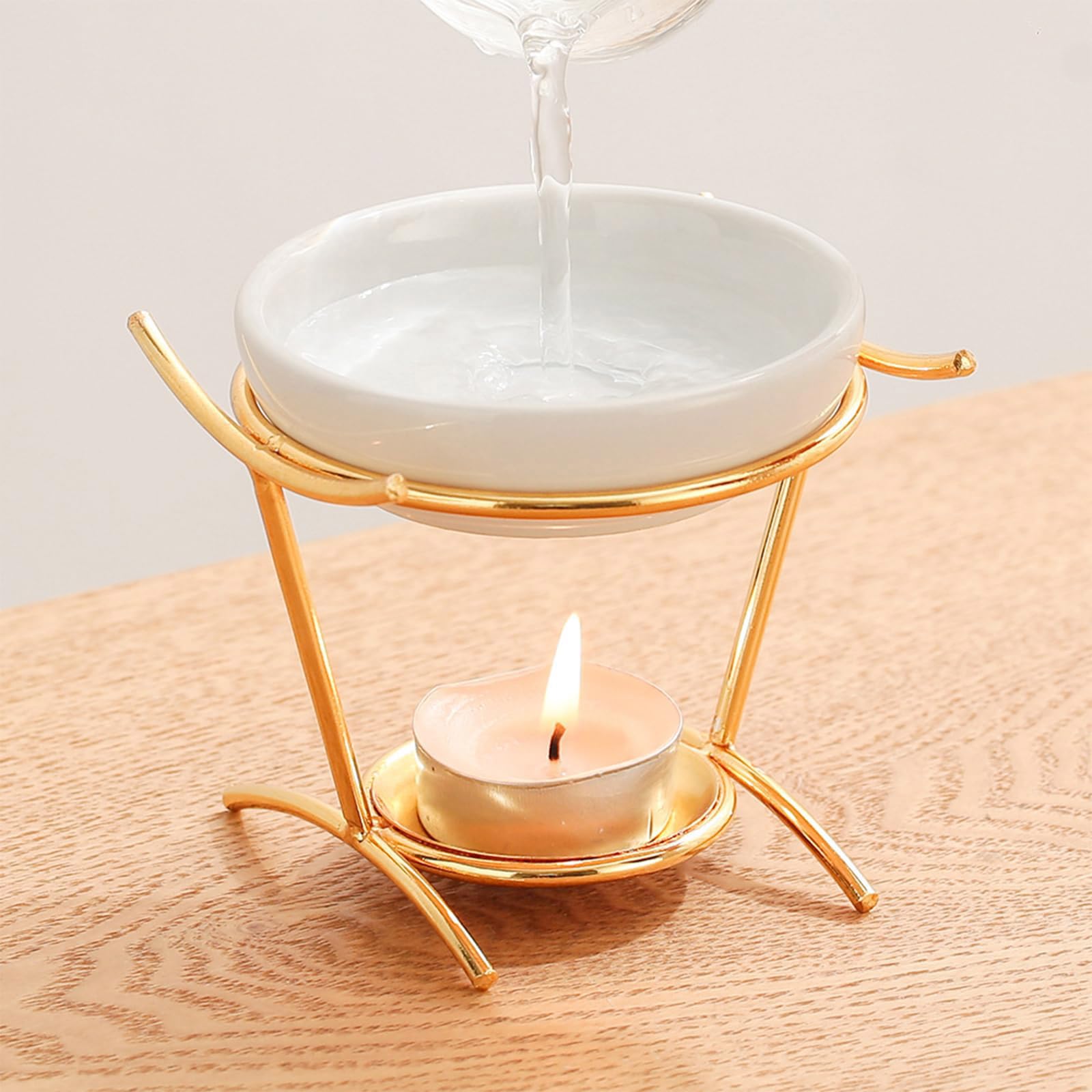 Aromatherapie-Brenner, Diffusorhalter for Aromatherapien und Entspannung im modernen Wohnraum. Aromatherapie-Wachswärmer(Black)
