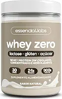 Whey Zero Lactose Sem Sabor 900g - Fórmula Exclusiva Com Proteína Isolada, Concentrada E Hidrolisada - 24g De Proteína Por Dose