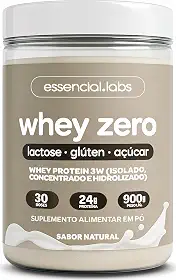 Whey Zero Lactose Sem Sabor 900g - Fórmula Exclusiva Com Proteína Isolada, Concentrada E Hidrolisada - 24g De Proteína Por Dose